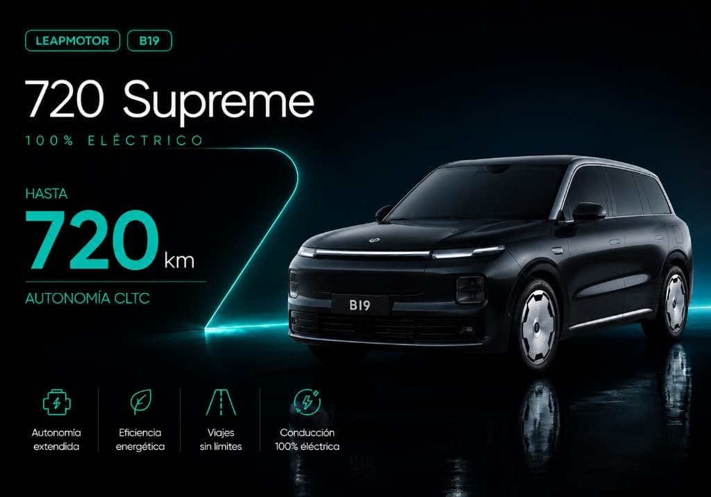Leapmotor D19 720 Supreme — hasta 720 km CLTC, 100% eléctrico