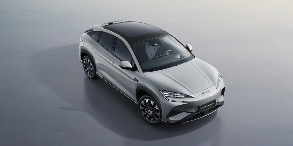 BYD Sealion 7 — vista cenital del diseño